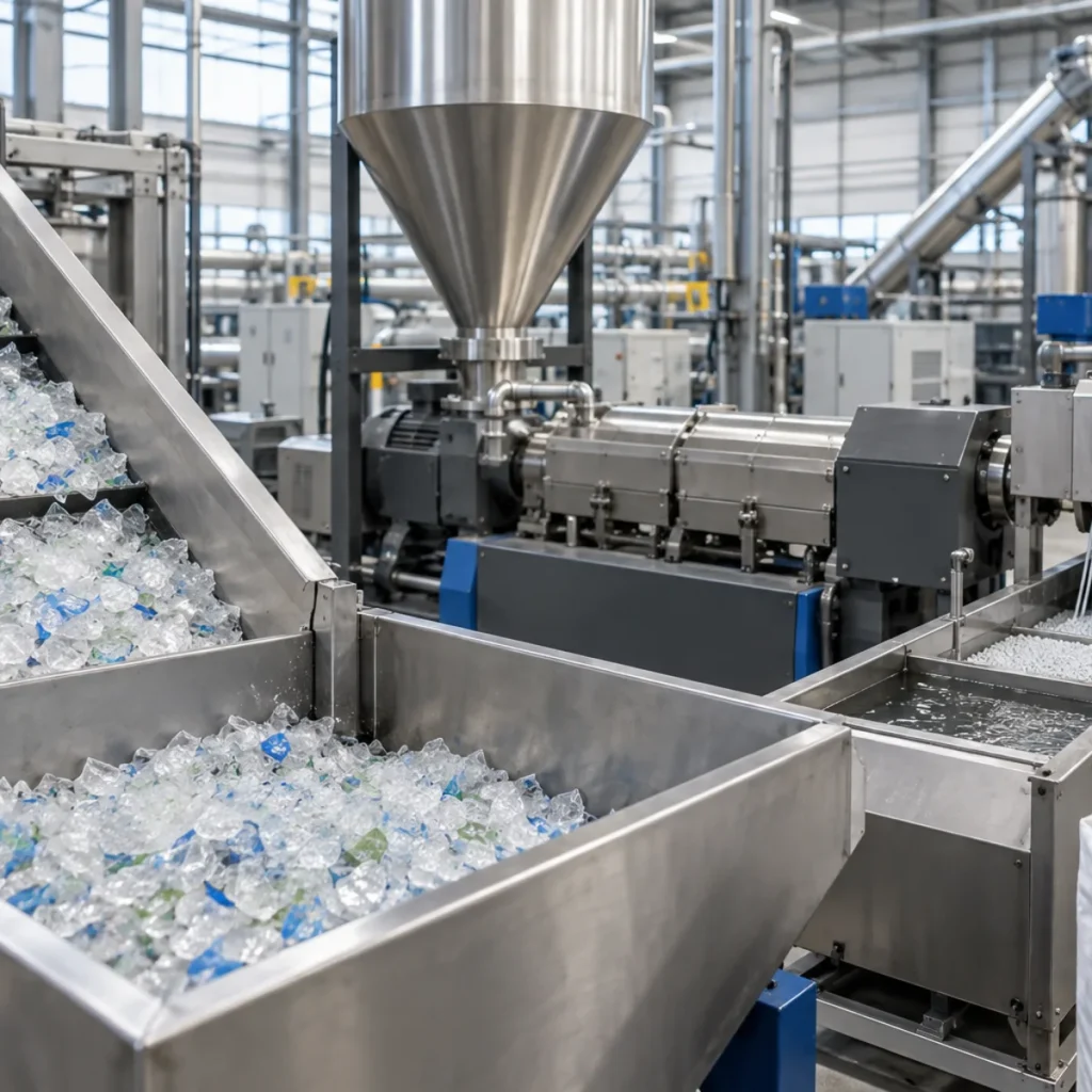 NFS-600 monoblock liquid filler and capper handling clear bottles detail view