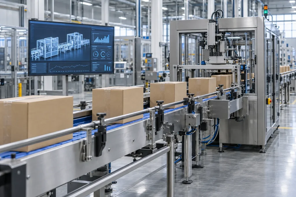 Digitally monitored production line