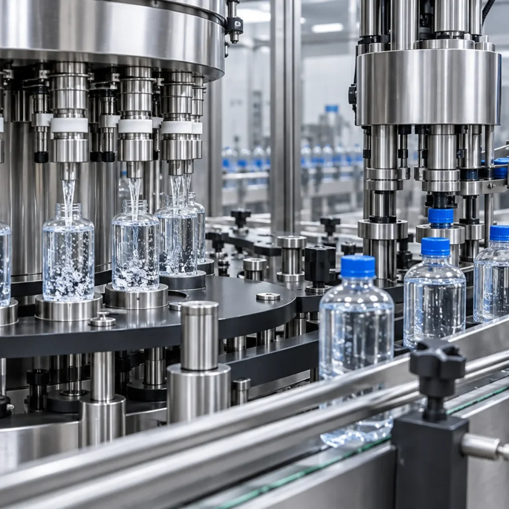 Liquid filling and capping equipment